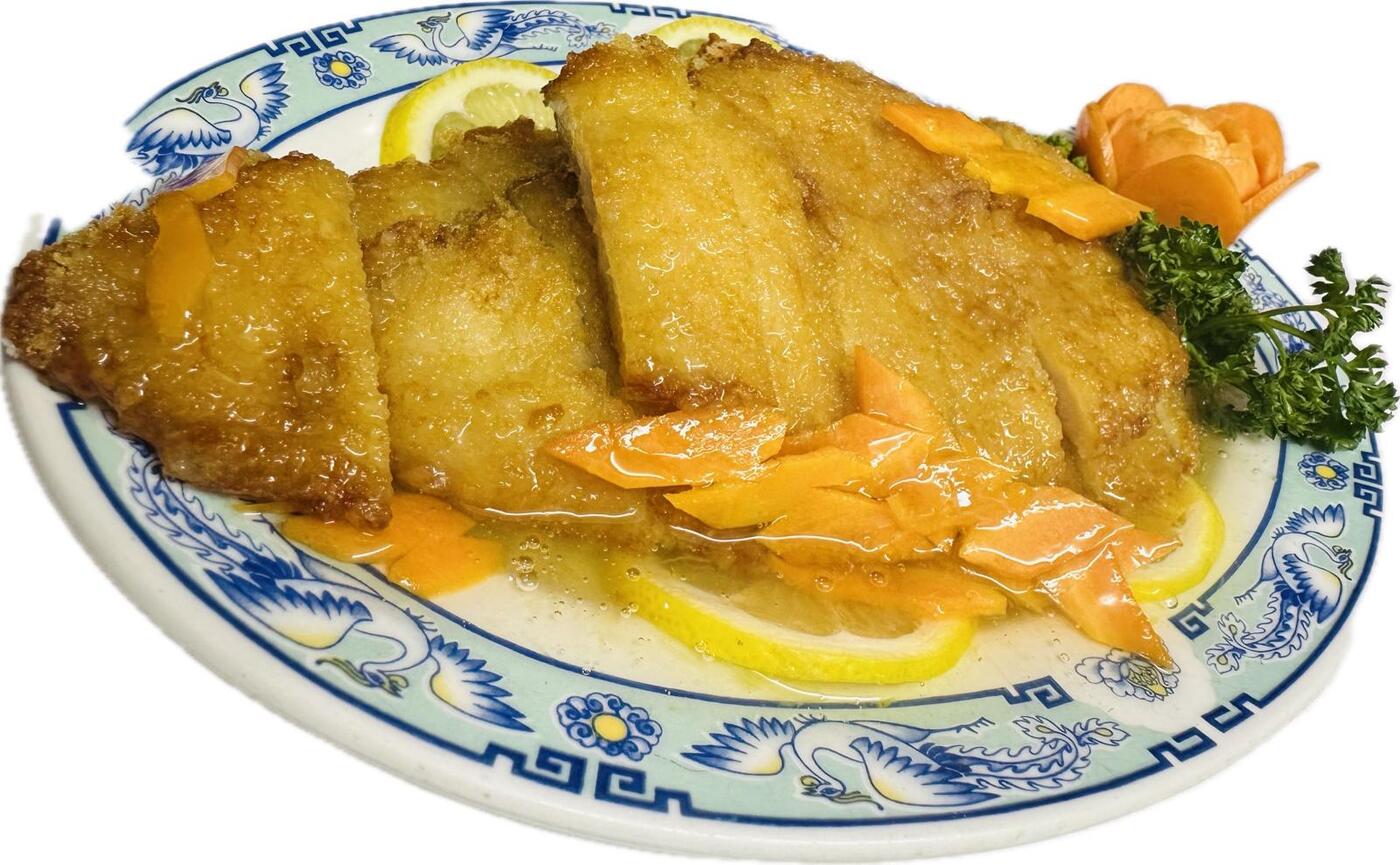 Chicken with lemon sauce